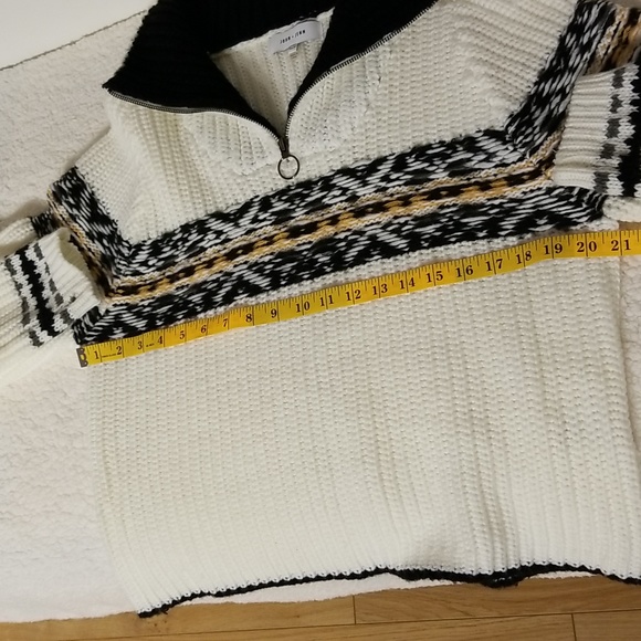 Anthropologie John + Jenn Chunky-knit Sweater Cardigan / Sz XS / Off-white - Picture 10 of 17